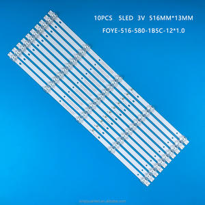 เหมาะสำหรับโทรทัศน์แบล็คไลท์ LED ขนาด58นิ้ว FOYE-516-580-1B5C-12 * 1.0นิ้วพร้อมไ<span class=keywords><strong>ฟ</strong></span>5ดวงและแถบอลู<span class=keywords><strong>มิ</strong></span><span class=keywords><strong>เนียม</strong></span>10เส้น - Product Image 1