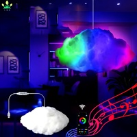 Nuages artificiels suspendus, pluie, éclairs, lumières de pluie DIY, décorations murales pour la maison, la chambre, les mariages et les plafonds d'événements