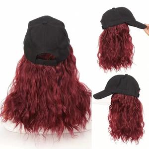 Maxfree Vente en gros Casquette de baseball personnalisée de haute qualité avec perruque longue et respirante intégrée pour femmes - Product Image 5