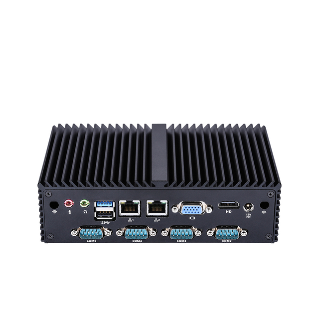 Kansung K10121X Compact Fanless Mini PC Windows Linux Compatible with Dual Gigabit LAN and GPIO