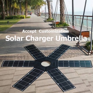 Parasol Solar Plegable de 50w 60w 100w, Panel Solar Plegable Tipo Sombrilla para Cargar Celulares en Playas - Product Image 4