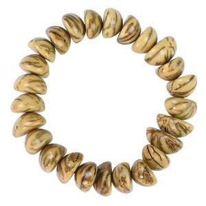 Semi Circular Bodhi Seed Bracelet With Gold <b>Thread</b> Unisex Religious Jewelry For Buddhist Prayer <b>Beads</b> Hangzhou Origin - Product Image 5