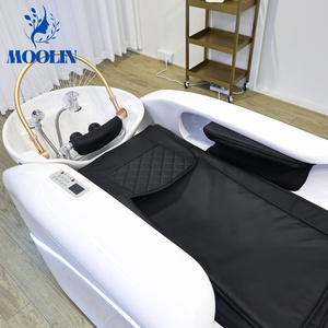 MOOLIN Bac à shampoing moderne en céramique, étanche, écologique, avec fonctions de massage et multifonctionnel, pour salon de coiffure, salle de sport, salle de bain - Product Image 4