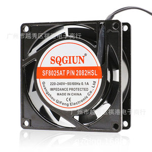 พัดลมแบบแกนหมุน Sqgiun 80 มม. รุ่น 8025 AC 220V เงียบ สำหรับระบายความร้อนในตู้จ่ายไฟ ผลิตในจีน - Product Image 2