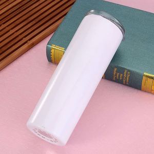Gobelet isotherme droit en acier inoxydable à double paroi pour sublimation, 12oz 15oz 20oz 30oz, avec couvercle et paille - Product Image 3