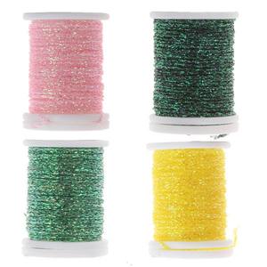 ไมโคร กลินท์ นิมฟ์ เธรด, โฮโล แฟลต ทินเซล วัสดุสำหรับผูกเหยื่อตกปลา กระตุ้นปลา 30 หลา ความหนา 290 เดน (09D-1034) B07 - Product Image 3