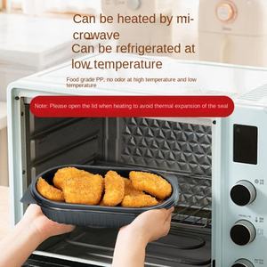 Boîte à lunch rectangulaire jetable en PP de qualité alimentaire de 1000 ml pour le commerce extérieur, avec couvercle, pour usage domestique, vente en gros - Product Image 4