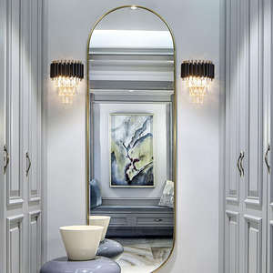 Hot Sale <b>Wall</b> <b>Lighting</b> <b>Indoor</b> Decoration Bedside Gold Black Crystal Metal <b>Modern</b> <b>Wall</b> Lamp - Product Image 3