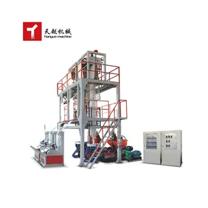 Tianyue High Quality PE Bubble Film Blowing Machine Medium Speed Semi-automatic Single Layer One Color Film Blowing Machine