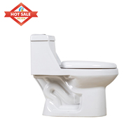 WC monobloc en céramique à siphon en S, design moderne, neuf, pour salle de bain, à poser au sol