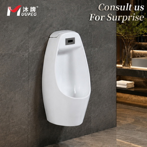 <span class=keywords><strong>Orinatoio</strong></span> a Parete dal Design Moderno con Risparmio Idrico, Forma Ovale in Ceramica e Scarico Automatico con Sensore per Bagno - Product Image 1