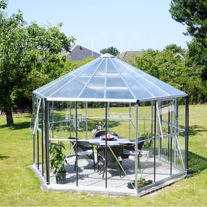 Alumínio quadro <span class=keywords><strong>hexagonal</strong></span> estufa jardinagem e estufa divertido - Product Image 5