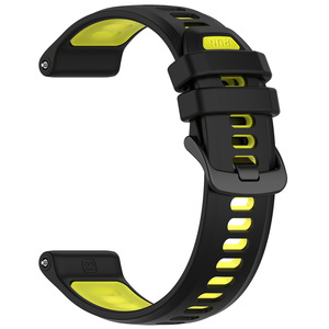 Bracelet de sport en silicone bicolore Upro pour Garmin Forerunner 945/935/955/965/970, 22 mm, respirant, universel - Product Image 6