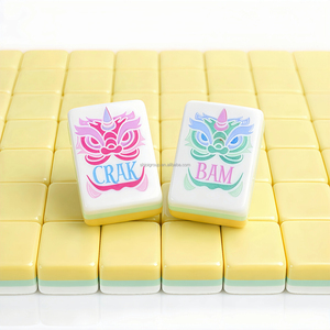 Juego de Mahjong Americano de Lujo Colorido al por Mayor, Diseño Plegable, para 4 Jugadores, Portátil, Universal - Product Image 4