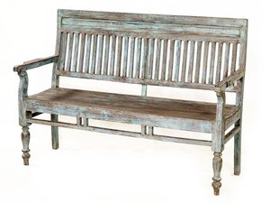 Banco de Madera de Teca Antigua Resistente, Muebles de Exterior de Madera Maciza Estilo Rústico para Villa, Hotel, Escuela, Parque, Hospital, Uso en Exteriores - Product Image 2