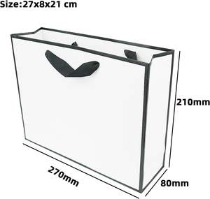 Bolsa de regalo de estilo clásico con asas de cinta Serigrafía y laminación Impresión digital Accesorio de cierre magnético - Product Image 2