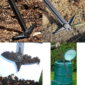 Outil de jardinage élégant et très vendu : Outil de mélange et de retournement pour compost, bâton de compostage, aérateur de compost et de fumier - Product Image 4