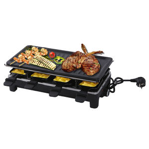 6 poêles à fromage 6 personnes Double niveau intérieur BBQ Grill électrique <span class=keywords><strong>rond</strong></span> <span class=keywords><strong>Raclette</strong></span> Grill - Product Image 3