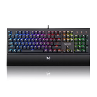 Clavier mécanique RGB Redragon pour jeux, 104 touches, clavier filaire rétroéclairé pour jeux