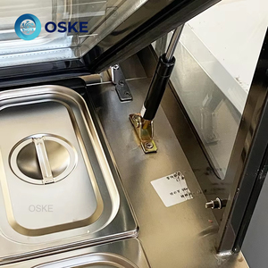Mesa Refrigerada de Acero Inoxidable de Temperatura Única <span class=keywords><strong>para</strong></span> Almacenamiento de Ensaladas Frescas, Barra de Ensaladas y Sándwiches Refrigerada por Aire - Product Image 5