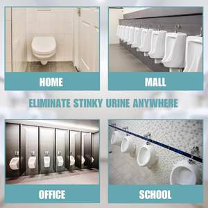 Juego de Alfombrillas Antideslizantes Modernas de Plástico para Inodoro y Urinario, Diseño Sólido, para Uso en Baños - Product Image 5