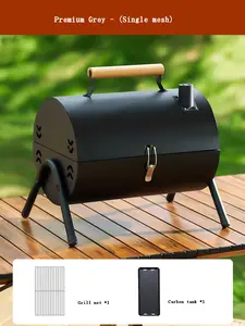 Home Outdoor Folding Portable Skewer Stove Complete Set Of Charcoal Charcoal Grill Mesh Grill Small Grill