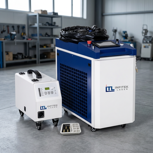 Machine de soudage au laser à fibre industrielle refroidie par air en cabinet fermé pour l'acier inoxydable - Product Image 2