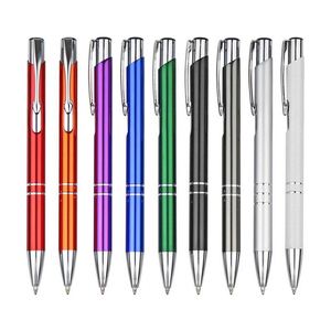 Stylo bille fin en métal pour hôtel, réunion et écriture, avec impression personnalisée, idéal comme cadeau - Product Image 3