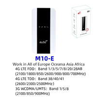 Routeur portable 4G LTE M10B28, point d'accès mobile MiFi pour voiture, emplacement pour carte SIM déverrouillée, internet sans fil haute vitesse pour les voyages en Europe