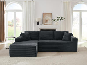 Wholesale L Shaped Cloud Couch Plush Sectional <b>Sofa</b> Minimalist Two-Seater <b>Bed</b> Chaise <b>Storage</b> for Gym Living Room Furniture - Product Image 2