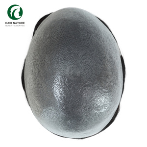 Sistema di Sostituzione <span class=keywords><strong>Capelli</strong></span> Uomo Ultra Sottile 0.03-0.04mm in Poliuretano con Base in <span class=keywords><strong>Pelle</strong></span> Naturale, Toupet Maschile in <span class=keywords><strong>Capelli</strong></span> Umani - Product Image 3