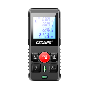 Tester infrarosso <span class=keywords><strong>digitale</strong></span> del <span class=keywords><strong>metro</strong></span> di lunghezza di distanza del <span class=keywords><strong>Laser</strong></span> 394ft/120m con 1.8 "la visualizzazione dell'affissione a cristalli liquidi per il Volume di Area di distanza ed il pitagorico - Product Image 1