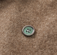 Veste de costume en laine tricotée pour homme de Mongolie intérieure, logo personnalisé, cardigan en laine uni pour l'automne, vente en gros d'usine
