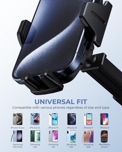 Support de chargeur de voiture sans fil, fixation automatique à serrage rapide 15W, support de téléphone pour grille d'aération de voiture à charge rapide sans fil - Product Image 4