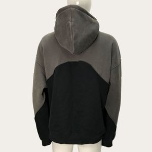 Yingling bouffée impression Double couche à capuche Logo personnalisé poids lourd 500Gsm polaire Streetwear à capuche recadrée à capuche hommes - Product Image 5