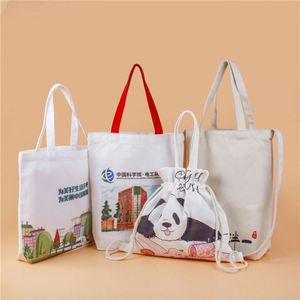 Natural <b>Canvas</b> Tote <b>Bag</b> with Full Color Logo Printing Customizable Sizes-Best Selling - Product Image 1