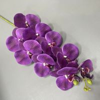 Petite orchidée artificielle à 3 têtes, nouvelle arrivée, populaire, soyeuse, pour la maison, mariage, Noël, remise de diplôme, Pâques, décorations