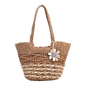 Strohtasche mit <span class=keywords><strong>langem</strong></span> Riemen, halbkreisförmige geflochtene Rattan-Handtasche aus Rattangeflecht - Product Image 1