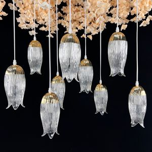 Hochzeit New Acryl <span class=keywords><strong>Narzissen</strong></span> 10 Kronleuchter Hotel Festival Auditorium Decke Leuchtende Ornamente Requisiten Großhandel - Product Image 2