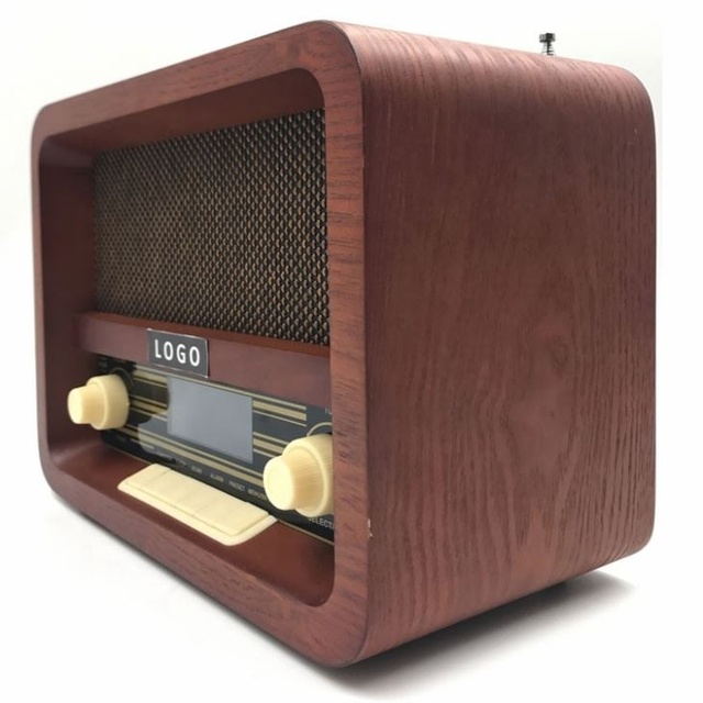 Wooden Built-in Speaker DAB FM Blue tooth Retro Vintage Radio