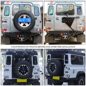 Soporte de Rueda de Repuesto de Acero Nuevo de Primera Calidad para Exterior de Auto, Apto para <span class=keywords><strong>Land</strong></span> Rover <span class=keywords><strong>Defender</strong></span> - Product Image 6