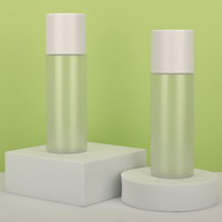 HT jual botol air hewan peliharaan bentuk silinder 60ml 100ml 120ml warna transparan untuk Toner dan botol air Losion dengan tutup penahan keringat
