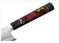 Vente en gros couteau de Chef professionnel 8 pouces avec manche en résine couteaux de cuisine damas