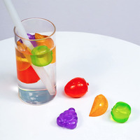 Produits les plus vendus, glaçons en plastique réutilisables en forme de fruits pour les boissons