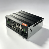 Ordinateur industriel avec 7 ports LAN Gigabit pour l'automatisation, PC de calcul en périphérie avec 7 ports LAN et 6 ports USB et 2 ports COM, prend en charge le 4G, le WIFI