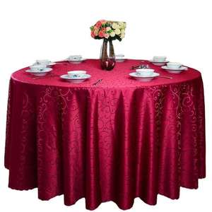 Top Event Elegant Purple round <b>Table</b> <b>Cloth</b> Woven Satin Rosette Design Black and White Vary Elegant and Stylish - Product Image 6
