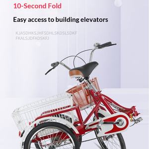 <span class=keywords><strong>Bicicleta</strong></span> <span class=keywords><strong>de</strong></span> Pedales <span class=keywords><strong>de</strong></span> <span class=keywords><strong>Tres</strong></span> <span class=keywords><strong>Ruedas</strong></span> para Personas Mayores con <span class=keywords><strong>Ruedas</strong></span> <span class=keywords><strong>de</strong></span> 20 Pulgadas y Capacidad <span class=keywords><strong>de</strong></span> Carga <span class=keywords><strong>de</strong></span> 200 kg para <span class=keywords><strong>Comprar</strong></span> Verduras y Uso Recreativo - Product Image 4