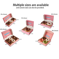 Boîte personnalisée avec logo, écologique, recyclable, pour gâteaux, biscuits, emballage alimentaire, boîte de boulangerie de luxe pour beignets