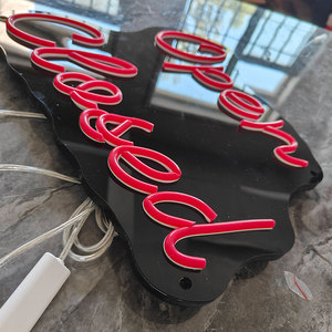 Insegna al Neon LED Aperto Chiuso, Luce Animata Lampeggiante per Negozi, Ristoranti e Bar - Product Image 2