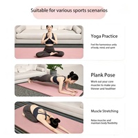 Tapis de yoga épais, large et long, antidérapant, écologique, tapis de fitness robuste et durable pour débutants, yoga à domicile, danse et entraînement sportif général
